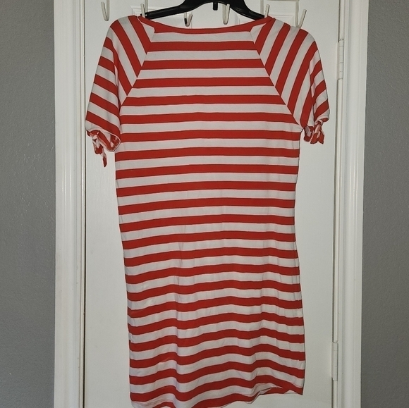 Michael Michael Kors Women's Red/White Stripe Casual Dress size Medium - Picture 8 of 8